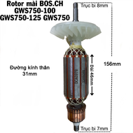 Rotor mài BOS.CH GWS 750-100 GWS 750-125 GWS750 - Tặng chổi than