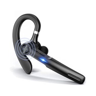 Business unilateral wireless Bluetooth headset supports active noise reduction. Sports earphone with microphone