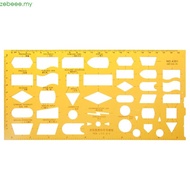 zebeee K Resin Flow Chart Symbol Drafting Template Ruler Stencil Measuring Tool Student