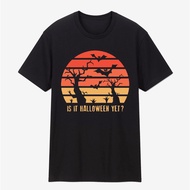 D9 Is It Halloween Yet Old Tree Horror Bat Happy Halloween Vintage T-Shirt