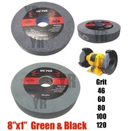 SNIPER 8" 200mm Grinding Stone ( Green / Black ) For Bench Grinder ( Stone Only ) Bench Grinder Grin