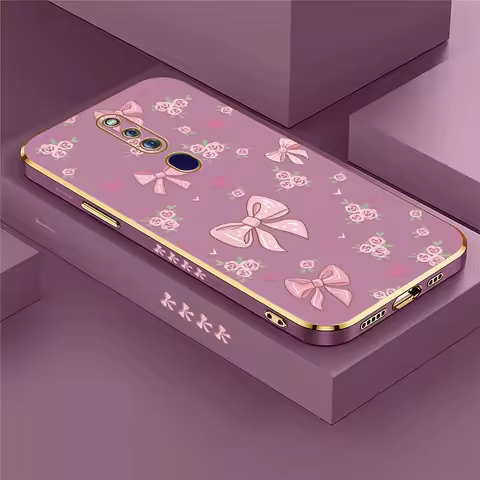 Bow Flower Print Phone Case For OPPO F29 Pro F19 F17 F21 Pro 5G F9 F15 F11 F5 Youth F1S F23 Shockpro