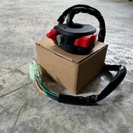 Domino Kill Switch Start Button 7/8in Universal Handlebar Motorcycle ATV Start Kill On/Off Button Sw