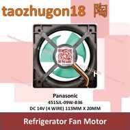 Panasonic 4515JL-09W-B36 DC 14V (4 Wire) 113mm X 20mm Refrigerator Fan Motor NR-BY601VS NR-BY602XSMY
