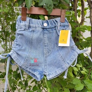 Extremely stylish side drawstring jeans for girls