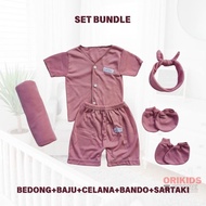 Newborn Baby Girl Bundle Set Swaddle Headband Clothes Pants Sartaki Baby Newborn Girl