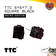 TTC 6*6*7.3 Square Black 10 Million Micro Switch