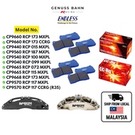 ENDLESS Brake Pad MXPL CCRG AP Racing 6Pot CP9660 CP9440 CP9560 CP9540 CP9040 CP9665 CP9668 CP9570