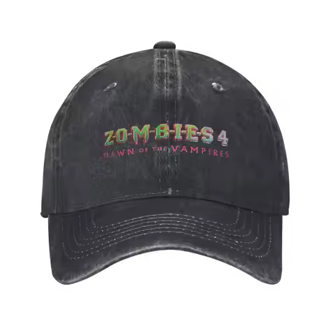 Men Women Zombies 4 Dawn of the Vampires Logo Caps Headwear Baseball Caps Vintage Trucker Hats Adjus