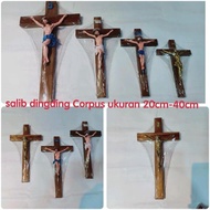 20-40cm Christian Catholic Wooden corpus Wall Cross Display