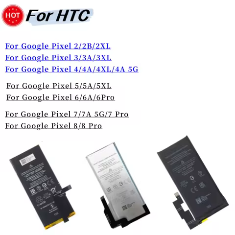 New Battery For GOOGLE 2 2B PIXEL 3 3XL Pixel 4XL Pixel 4 4XL 4 Pixel 4A 5A 5 5G Pixel 6 Pro 7A 7 Pr