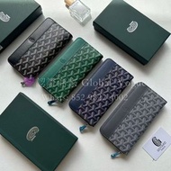 紫鑽🌟誠信商家🌟💜全新Goyard matignon Y字老花滿印帆布拼牛皮革銀包 男女同款 多顏色可選