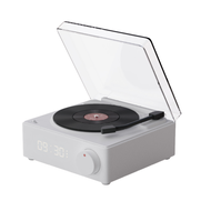X11 Atomic Alarm Clock Bluetooth Speaker (White)
