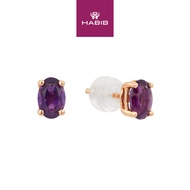 HABIB Amethyst Gemstone Earrings in 585/14K Rose Gold 457330723