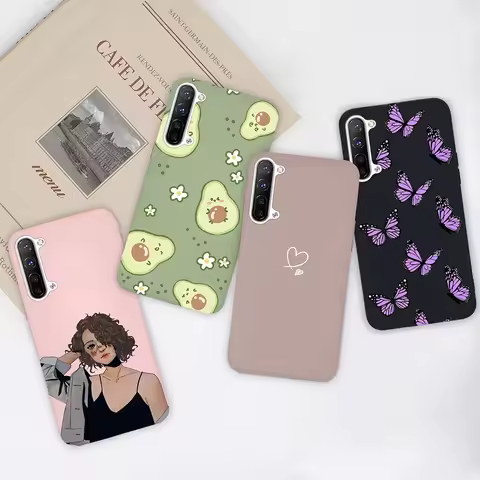Phone Case For Oppo Find X2 Lite X2 Neo Fashion Sunflower Protective Matte Soft Liquid Silicone For 