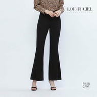 LOF-FI-CIEL womans pants Jubili Disco กางเกงผู้หญิง ขายาว ปลายขากว้าง สีดำ F9X3BL