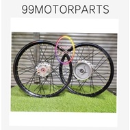 SRL110 SRL115 LC 135 ALLOY RIM SET 1.40X17 SIAP pasang CHROME hub LAGENDA 110 115 / LC135 srl115 fi 