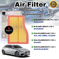 AIR FILTER A‐CLASS (W177) / B‐CLASS (W247) / CLA (W118) /GLA (H247) / GLB (X247)  A2820940004