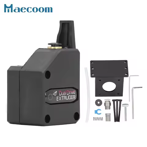 3D Printer Dual Gear Drive Extruder Kit, Stable Feeding Upgrades Ender, 1.75mm Filament Extruder Kit