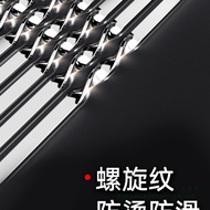 Barbecue Stick Stainless Steel Barbecue Needle Wooden Handle Flat Stick Lamb Skewer Barbecue Iron St