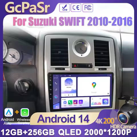 For Chrysler 300C 2004-2007 Car Radio Carplay Navigation GPS Stereo Android Auto Screen Multimedia P