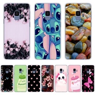 A11-Lovely theme soft CPU Silicone Printing Anti-fall Back CoverIphone For Samsung Galaxy a6 2018/a8 2018/a8 2018 plus/j6 2018/s9