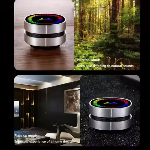 popop Bone Conduction Speaker TWS Wireless Mini Stereo Sound Portable LED Colorful Light Bone Conduc