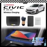 Honda Civic FC 2016 - 2021 Car Wireless Mobile Phone Charger Fast Charging 15W Output
