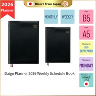 Daigo Planner 2026 Weekly Schedule Book Appointment B5/A5 Black Start September 2025