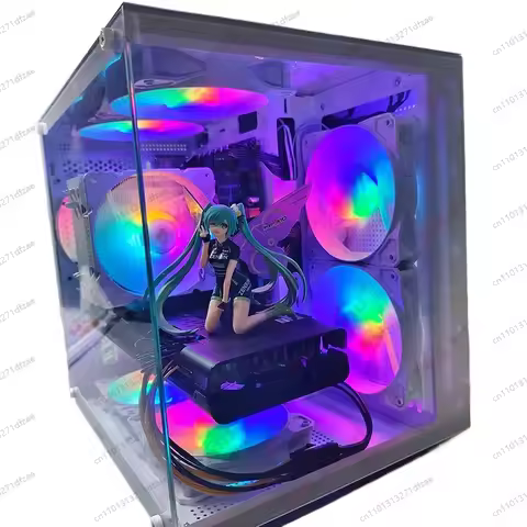Desktop Gaming Unit R5 2600X A320M Motherboard 16G RAM 256T SSD RX580 Preinstalled Win10/11