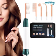 LONNG Vortex Hair Growth Wand, High Frequency Nourishes Hair Roots Vortex Comb Bundle,  4 Settings E