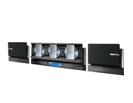 含運 全新 VAL 超薄型音響組 7音源 黑色 藍色 髮絲紋 壁掛立架兩用3CD player USB SD FM AM 電子防震