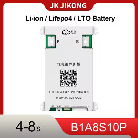 JK JIKONG SMART BMS B1A8S10P 4S 5S 6S 7S 8S 100A 12V 24V Battery With 1A Actice Blance LifePO4 LTO L