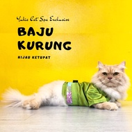 Baju Raya Kucing Hijau Ketupat