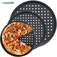 JustLiving Pizza Pan Set 24/26/28/30/32cm Pizza Pan for Oven Nonstick Pizza Pans Carbon Steel Pizza