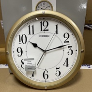 [TimeYourTime] Seiko Clock QXA637G Quite Sweep Gold Analog Quartz Standard Wall Clock QXA637