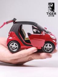 qoo  (孩童最愛)smart仿真合金玩具車 回力車小車警車小汽車模型 