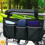 DIEMON Wheelchair Side Bag Portable Reflective Strip Durable Armrest Pouch
