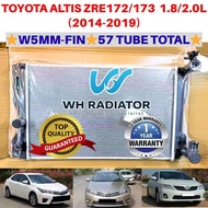 TOYOTA COROLLA ALTIS ZRE172 ZRE173 (2014-2019) TOP QUALITY W5MM-FIN 57TUBE TOTAL AUTO/MANUAL Radiato