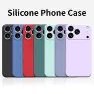 Original Silicone Phone Case For Apple iPhone Air 17 Pro Max Soft TPU Silicone Phone Back Cover Prot