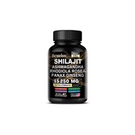 300MG Pure Himalayan Shilajit 100MG Ashwagandha Energy Booster 100MG Rhodiola Rosea 50MG Ginseng 25M