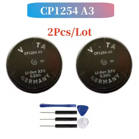 2Pcs/Lot New and original High capacity CP1254 A3 Rechargeable 60mah lithium battery CP1254 3.7v For