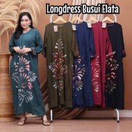 LONGDRESS RAYON SANTUNG LD 100 LONGDRESS IBU BATIK PEKALONGAN