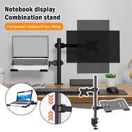 13-27 Inch 2 in 1 Monitor Stand Monitor Table Mounting/Mounting Clamping Arms Dual Arms Multi-Direct