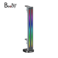 JEYI JEYI RGB GPU Graphics Card Support Bracket Aluminum Alloy Video Card Holder GPU Graphics Card Support Built-in 5V ARGB SYNC Lamp, Adjustable Height