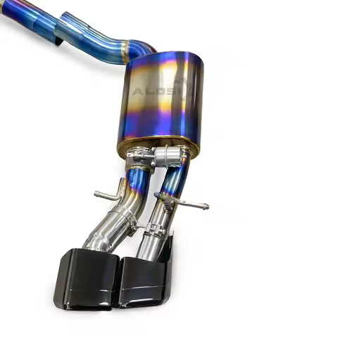 Titanium Catback Exhaust for Mercedes Benz AMG C63 W204 6.2L 2011-2014 Titanium High Performance Cat
