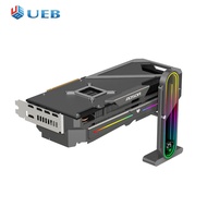 ขายึดการ์ดจอ5V 3Pin ARGB การ์ดจอแบบปรับได้ขาตั้ง Alas Magnetik GPU ชุดระบายความร้อนด้วยน้ำขาตั้งรองร