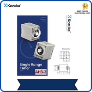 KOZUKA AH3-2 SINGLE RANGE TIMER 240V 8 PIN DOUBLE CONTACT 6SEC-60SEC / 6MIN-60MIN