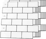 Art3d 20-Sheet Backsplash Tile for Kitchen Peel and Stick, 12"x12" Stick on Subway Tiles for Kitchen