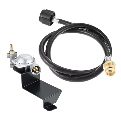 2pcs/kit 80477 Gas Grill Valve Regulator with 4FT Propane Hose Adapter fit for Weber Q100, Q120, Q12
